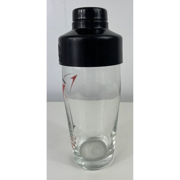 Kahlua Cocktail Shaker Glass With Black Plastic Lid & Martini Design - Picture 4 of 10